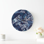 Sportief plezier: creatief naadloos behang. grote klok (Huis)