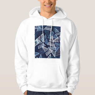 Sportief plezier: creatief naadloos behang. hoodie
