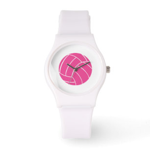Sportief roze volleybal polshorloge horloge