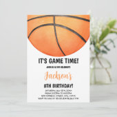 Sportief Sinaasappel Court Thema voor kinderen Kaart (Staand voorkant)