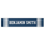 Sportief Team Jersey Strepen met Aangepaste Naam Naambordje (Voorkant)