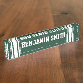 Sportief Team Jersey Strepen met Aangepaste Naam Naambordje (Zijkant)