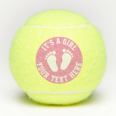 Sportief tennis baby shower feest voor pasgeboren  tennisballen (Voorkant)
