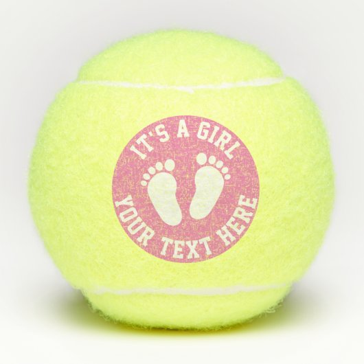 Sportief tennis baby shower feest voor pasgeboren  tennisballen (Voorkant)