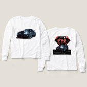 Sportief tuner auto grafisch sweatshirt - straatra (Voorkant /achterkant)