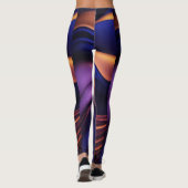 Sportief veelkleurig patroonontwerp leggings (Achterkant)