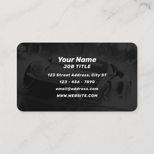 Sportief vet autowasje visitekaartje (Achterkant)