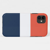 Sportief vet breed Sinaasappel wit marineblauw str Case-Mate iPhone Case (Achterkant (horizontaal))