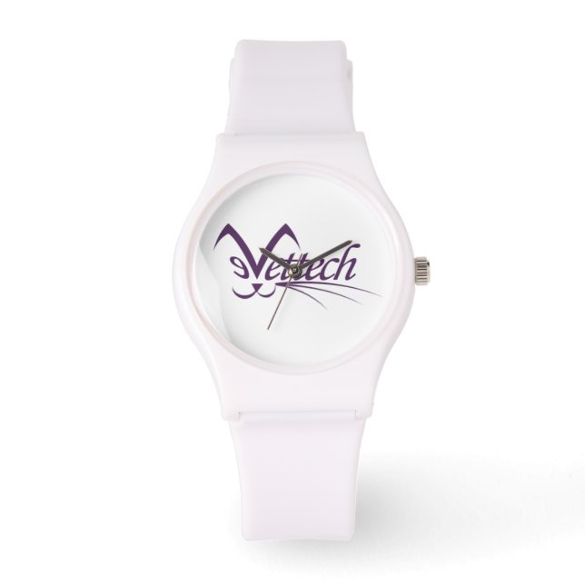Sportief Vettech horloge wit (Voorkant)