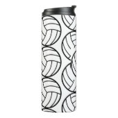 Sportief volleybalpatroon thermosbeker (Gedraaid links)