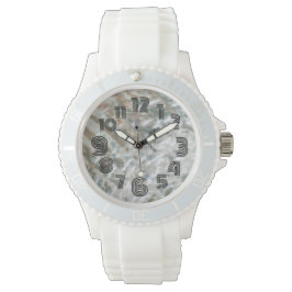 SPORTIEF WIT SILICIUM HORLOGE / DOUCHE BEWIJS