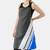 Sportief Zwart Levendig Blauw Offset Wit Slant Str Schort (Insitu)