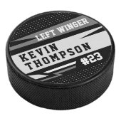 Sportieve aangepaste gepersonaliseerde speler Naam Hockey Puck (3/4)