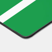 Sportieve Atletische Groene Witte Verticale Randst Bureaumat (Hoek)