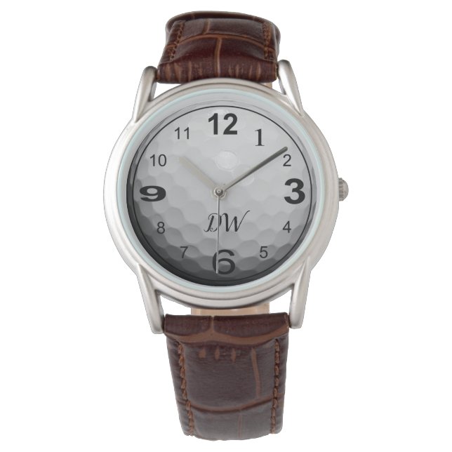 Sportieve bal thema gepersonaliseerde Mannen Horloge (Voorkant)