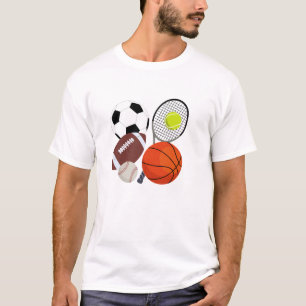 Sportieve ballen t-shirt
