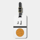 Sportieve Basketbal Bagagelabel (Voorkant verticaal)