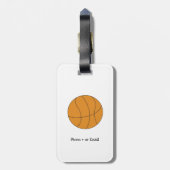 Sportieve Basketbal Bagagelabel (Achterkant verticaal)
