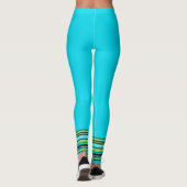 Sportieve Blauwe Leggings (Achterkant)