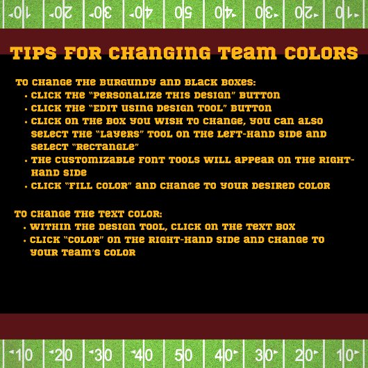 Sportieve Bourgogne en gouden Football Fan Napkins Servet