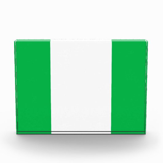 Sportieve brede  witte Kelly Green Edge Stripes Fotoblokken (Voorkant)