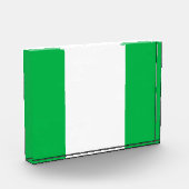 Sportieve brede  witte Kelly Green Edge Stripes Fotoblokken (Links)