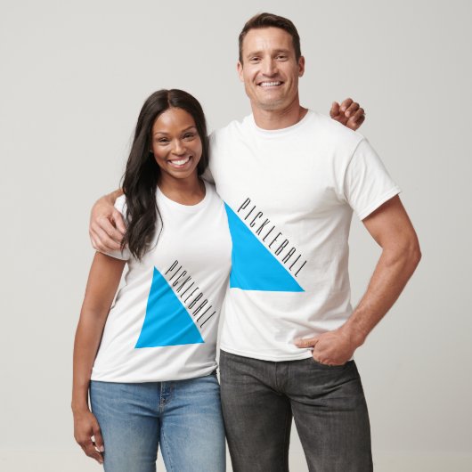 Sportieve Bright Sky Blue Wedge Tall Pickleball Te T-shirt (Unisex)