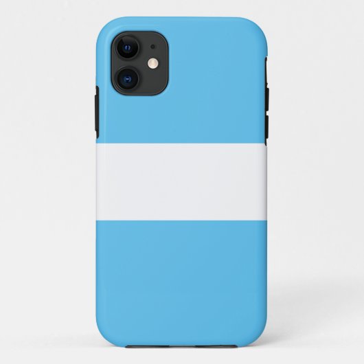 Sportieve Chic  Bright Sky Blauw Witte Strepen Case-Mate iPhone Case (Achterkant)