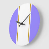 Sportieve Chic Lavendel Witte Verticale Racing Str Grote Klok (Hoek)