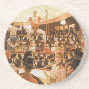 Sportieve dames (ook bekend als Circus Lover) van  Zandsteen Onderzetter