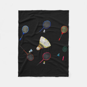 Sportieve familie Matching Badminton Shuttle Sport Fleece Deken