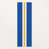 Sportieve gedurfde Deep Blue Sinaasappel White Rac Yogamat (Voorkant)