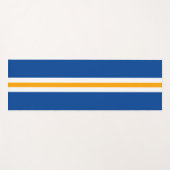 Sportieve gedurfde Deep Blue Sinaasappel White Rac Yogamat (Voorkant (horizontaal))