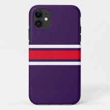 Sportieve gedurfde Paarse felrode witte racestrepe