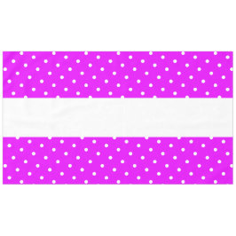 Sportieve gestippelde heldere tropische roze witte tafelkleed