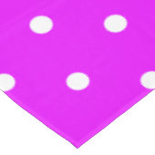 Sportieve gestippelde heldere tropische roze witte tafelkleed (Gekanteld)