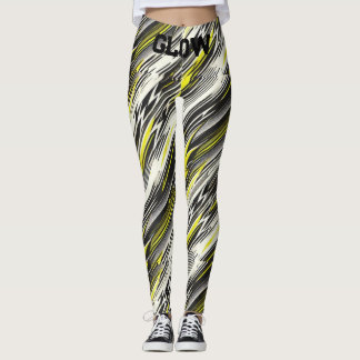 Sportieve Gestreepte Yoga Leggings met GLOW Wa