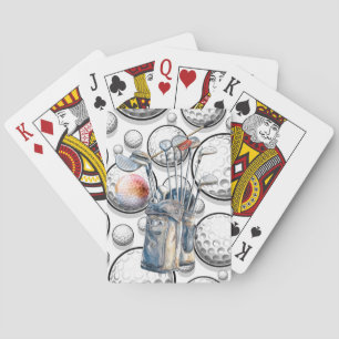 sportieve golf pokerkaarten