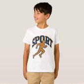 Sportieve Grafische T-shirt (Voorkant volledig)