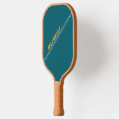 Sportieve Groene Aangepaste Naam Pickleball Paddle (Links)
