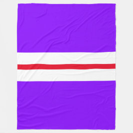 Sportieve Heldere Paarse Slim Rood Witte Racing St Fleece Deken
