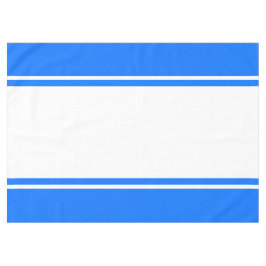 Sportieve jaren 70 Bright Blue White Wide Racing S Tafelkleed