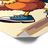 Sportieve kip poster (Hoek)