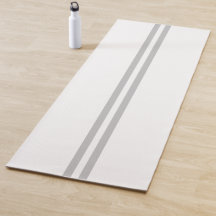 Sportieve lichtgrijze dubbele racestrepen op wit