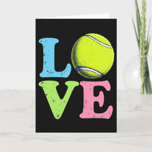 Sportieve Liefde Tennisbalkaart Kaart