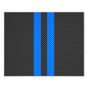 Sportieve luchtblauwe koolstofvezel stijl racing s foto afdruk