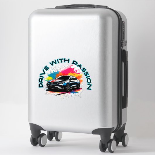 Sportieve luxe auto sticker (Koffer)