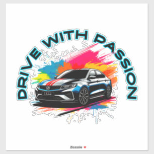 Sportieve luxe auto sticker