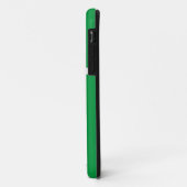 Sportieve Moderne Zwarte Groene Witte Racing Strep Case-Mate iPhone Case (Achterkant/links)