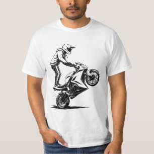 Sportieve motor stunt t-shirt
